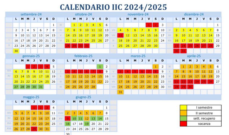 Calendario 2024-2025-1