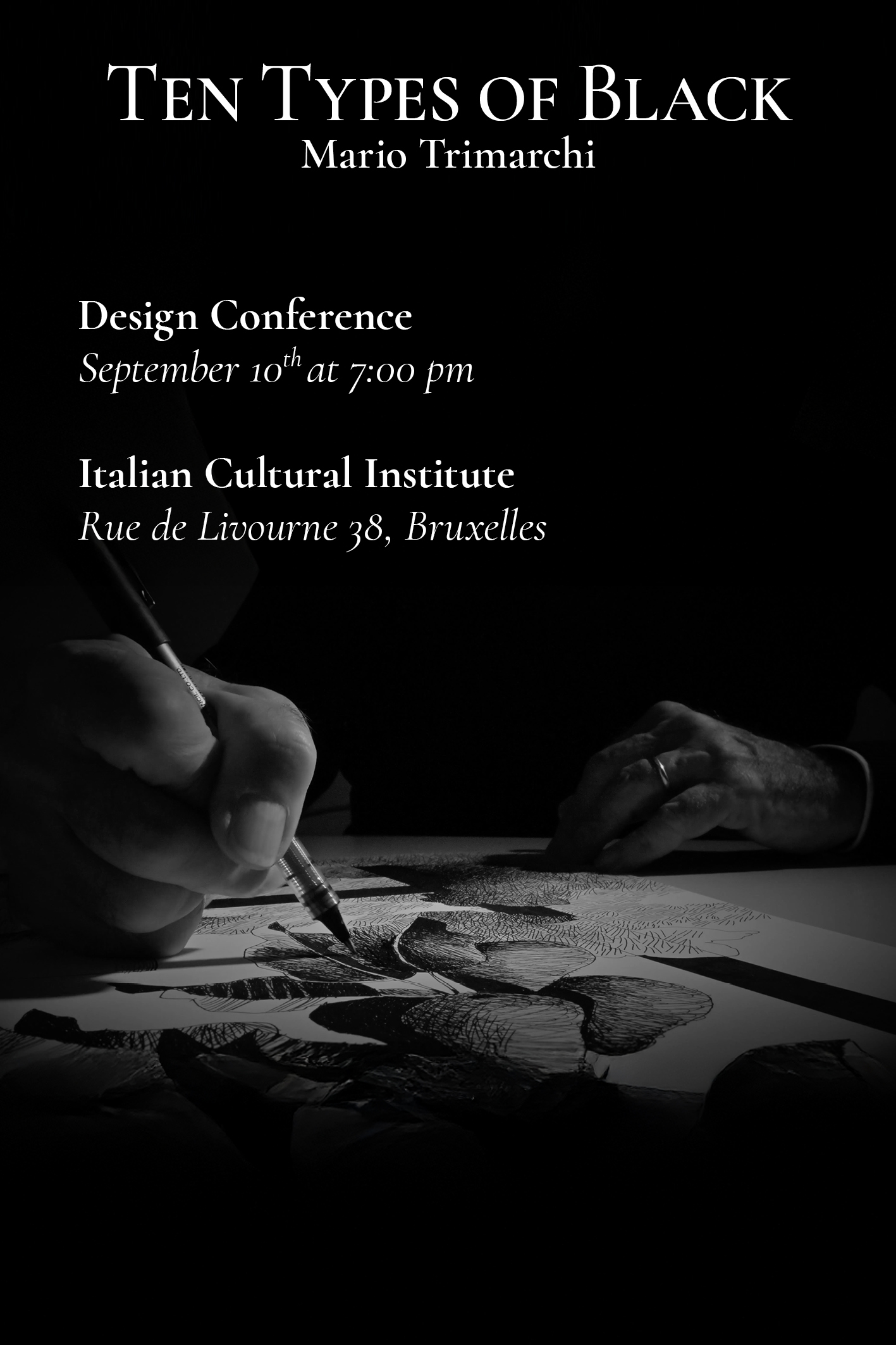 10.09 19h: DIECI TIPI DI NERO – Rencontre avec le designer Mario Trimarchi.