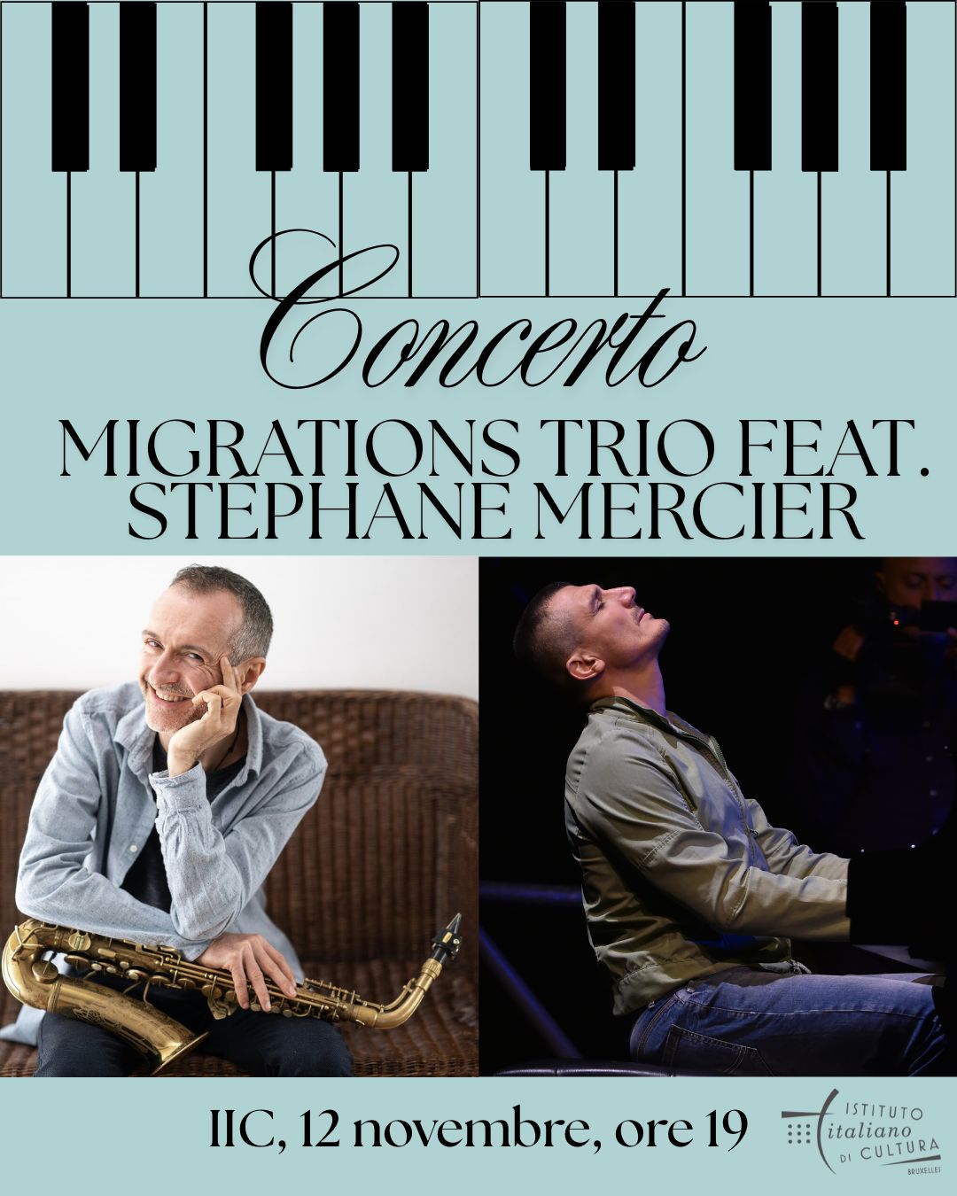 Locandina concerto Migration trio