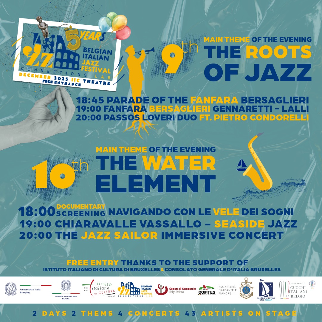 9 e 10 dicembre, Belgian Italian Jazz Festival