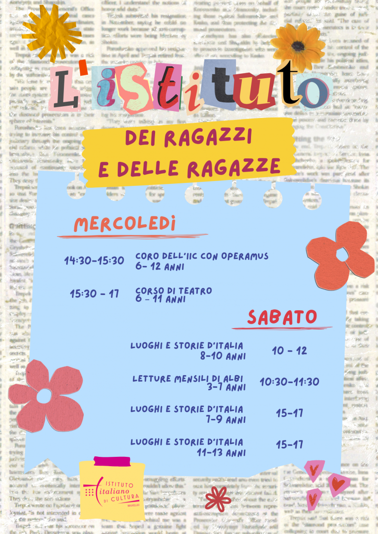 Volantini per corsi di lingua e cultura