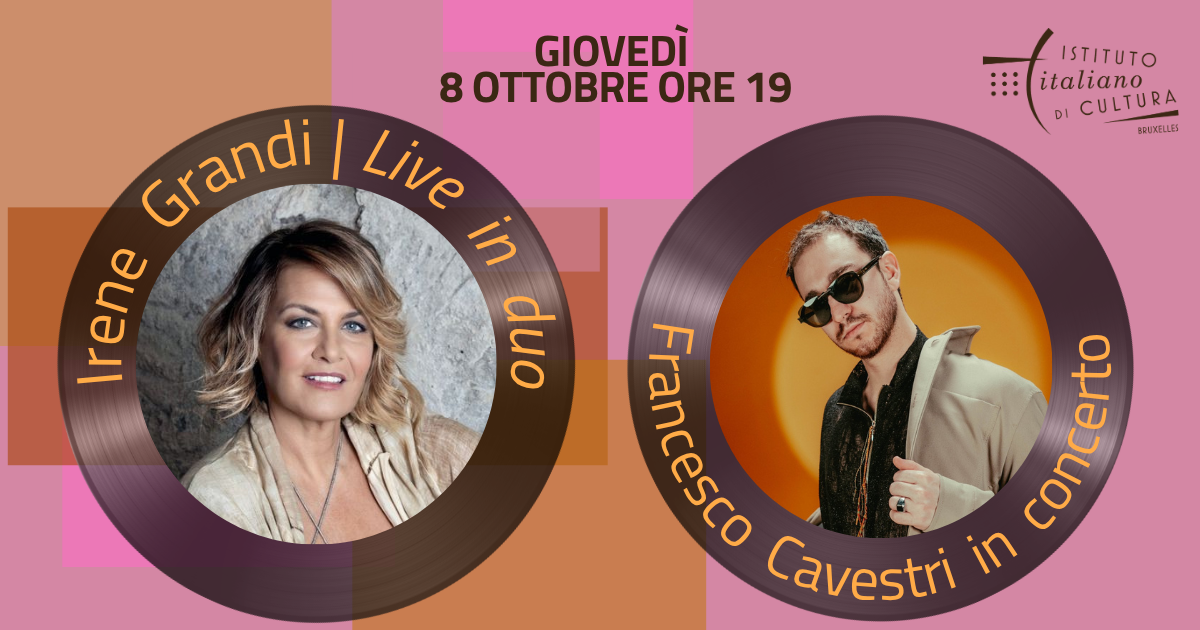 08.10 19h00: Concerts d'Irene Grandi e Francesco Cavestri